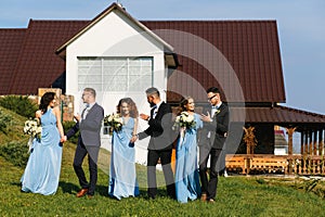 Groomsmen and bridesmaids