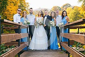 Groomsmen and bridesmaids