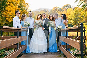 Groomsmen and bridesmaids