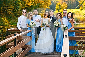 Groomsmen and bridesmaids