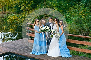 Groomsmen and bridesmaids