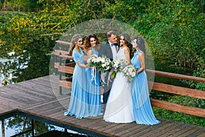 Groomsmen and bridesmaids