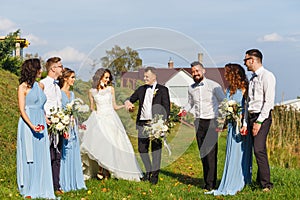 Groomsmen and bridesmaids