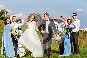 Groomsmen and bridesmaids