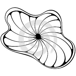 Groovy abstract spiral shape
