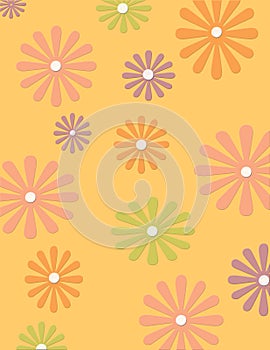 Groovy flower background