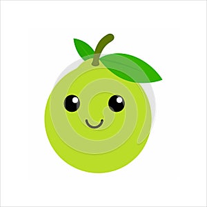 Groovy Guava Cartoon Vector illustration photo