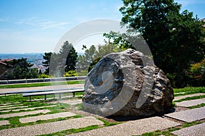 Gros Caillou Big Pebble in Croix-Rousse neighborhood in Lyon France photo