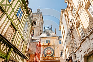 Gros Horloge street in Rouen