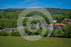 Grosmont town and railway station