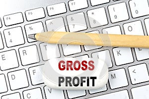 Text CALL TO ACTION on notebook with office tools on white background