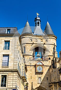 Grosse cloche, a medieval belfry in Bordeaux, France photo