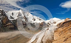 Grossglockner in Austria - view of mountains and glacier