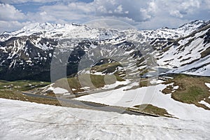 Grossglockner High Alpine Road in the austrian alps