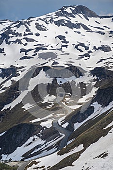 Grossglockner High Alpine Road in the austrian alps