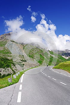 The Grossglockner High Alpine Road in summer time.