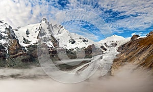 Grossglockner - panoramic photo of sunrise