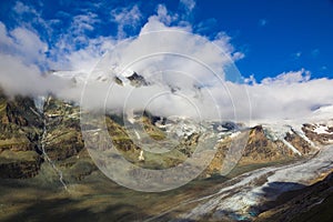 Grossglockner with Pasterze glacier, Alps, Austria