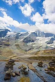 Grossglockner Stone Pyramids from Wasserfallwinkel photo