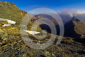 Grossglokner peak and valley.