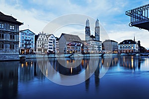 Grossmunster Church and Limmat River