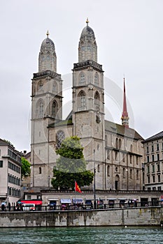 Grossmunster church of Zurich, Switzerland