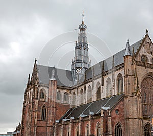 The Grote Kerk or St. Bavokerk in Haarlem, the Netherlands