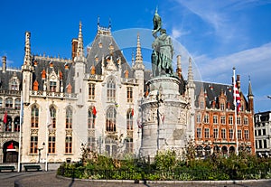 Grote Markt, Bruges, Flanders photo