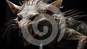 Grotesque Rat Creature With Wyvern Body In Unreal Engine Style