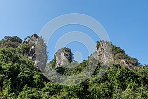 Grotesque stones in the mountain scenic spot