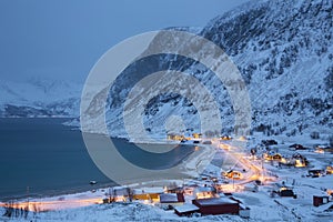 Grotfjord Village, Kvaloya, Troms, Norway photo