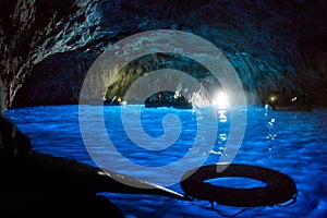 Grotta azzurra a Capri vicino Napoli