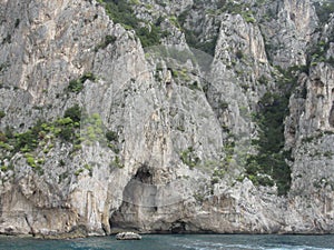 Grotta Bianco, or White Grotto, in Capri, Italy