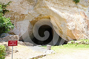 Grotta dei Cordari cave in Syracuse, Sicily, Italy