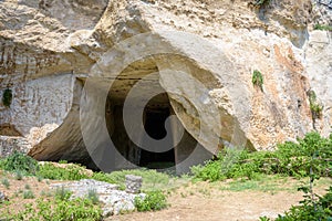 Grotta dei Cordari in Neapolis Archaeological Park in Syracuse