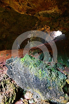 Grotta del Diavolo, Devil\'s Cave in Santa Maria di Leuca, Puglia, Italy