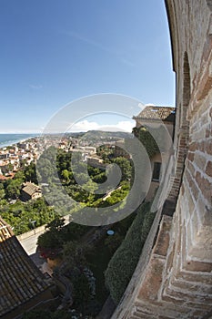 Grottammare, fisheye panorama