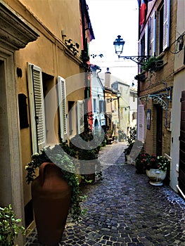 Grottammare`s alley, Marche