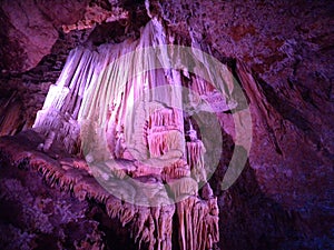 Grotte de clamouse, a cave in herault, languedoc, france