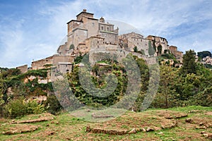 Grotte di Castro, Viterbo, Lazio, Italy: landscape of the ancient hill town near the Lake Bolsena