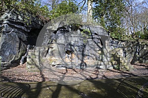 The Grotto in Beaumont Park, Huddersfield, West Yorkshire