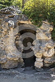 Grotto in the Dendrological Park of the National Reserve Askania-Nova, Ukraine