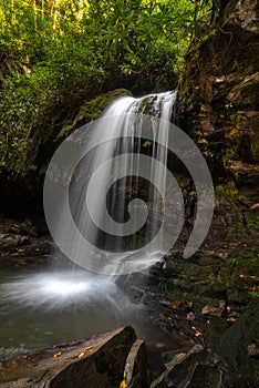 Grotto Falls from the side