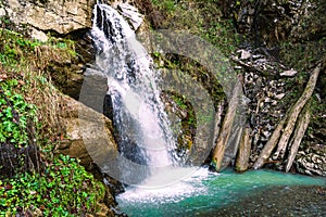 Grotto falls Smoky Mountains waterfalls