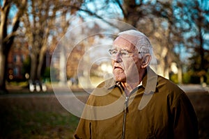 Grouchy Elderly Man