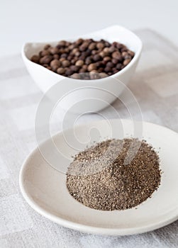 Ground allspice pepper photo