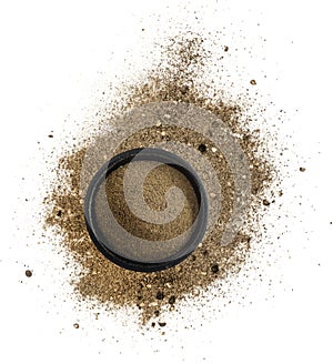 Ground Black Pepper Isolated