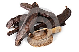 Ground carob Ceratonia siliqua