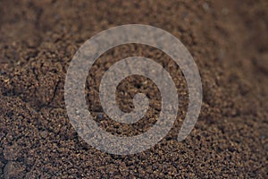 Ground cofee macro background