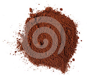 Ground coffee and grain